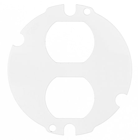 Hubbell Wiring Device-Kellems Sub-Plate, Round, Fabricated S1R4SPDUPLEX